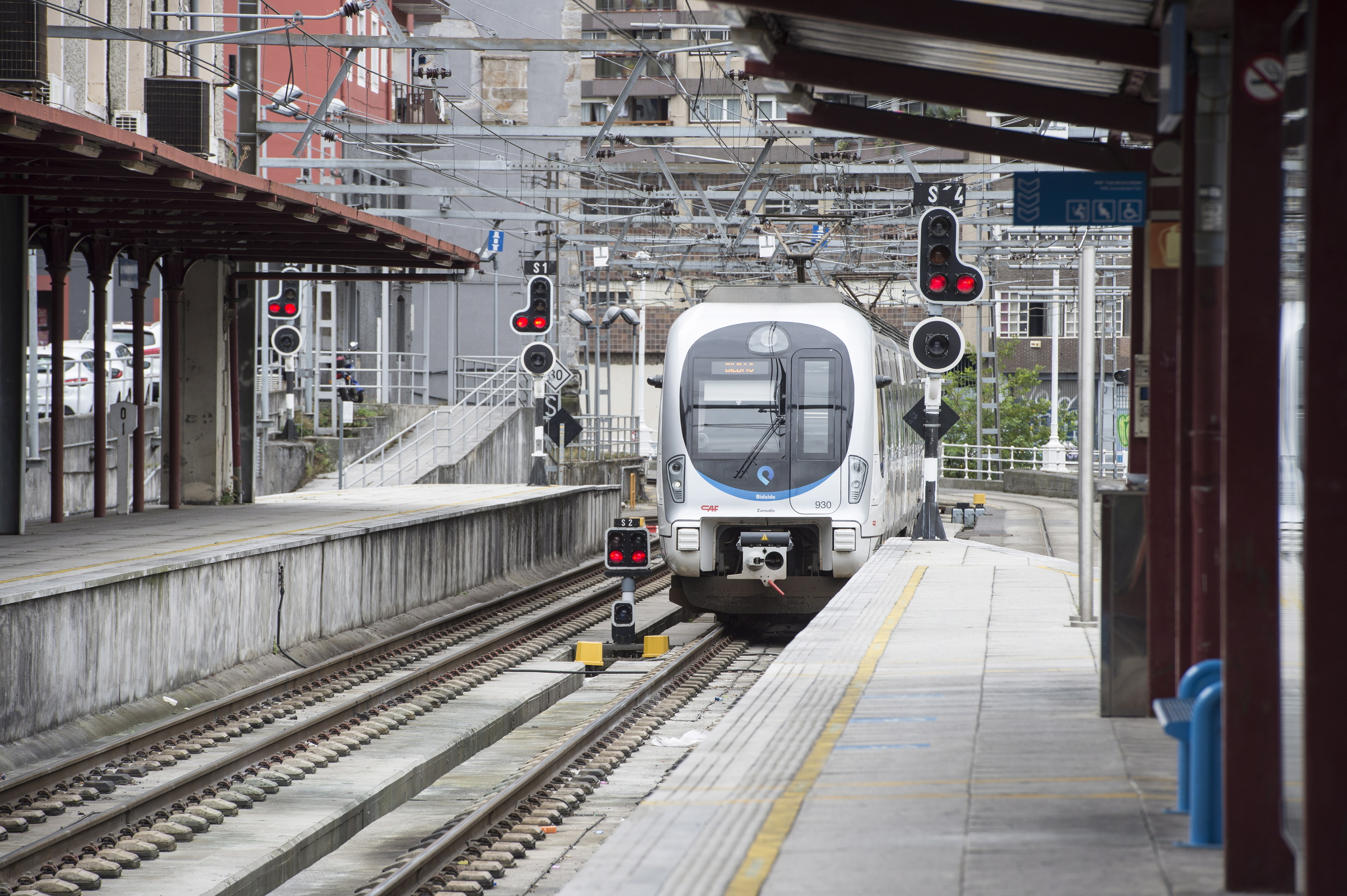 Euskotrenen tren bat, Bilbon, artxiboko irudian. MONIKA DEL VALLE / FOKU