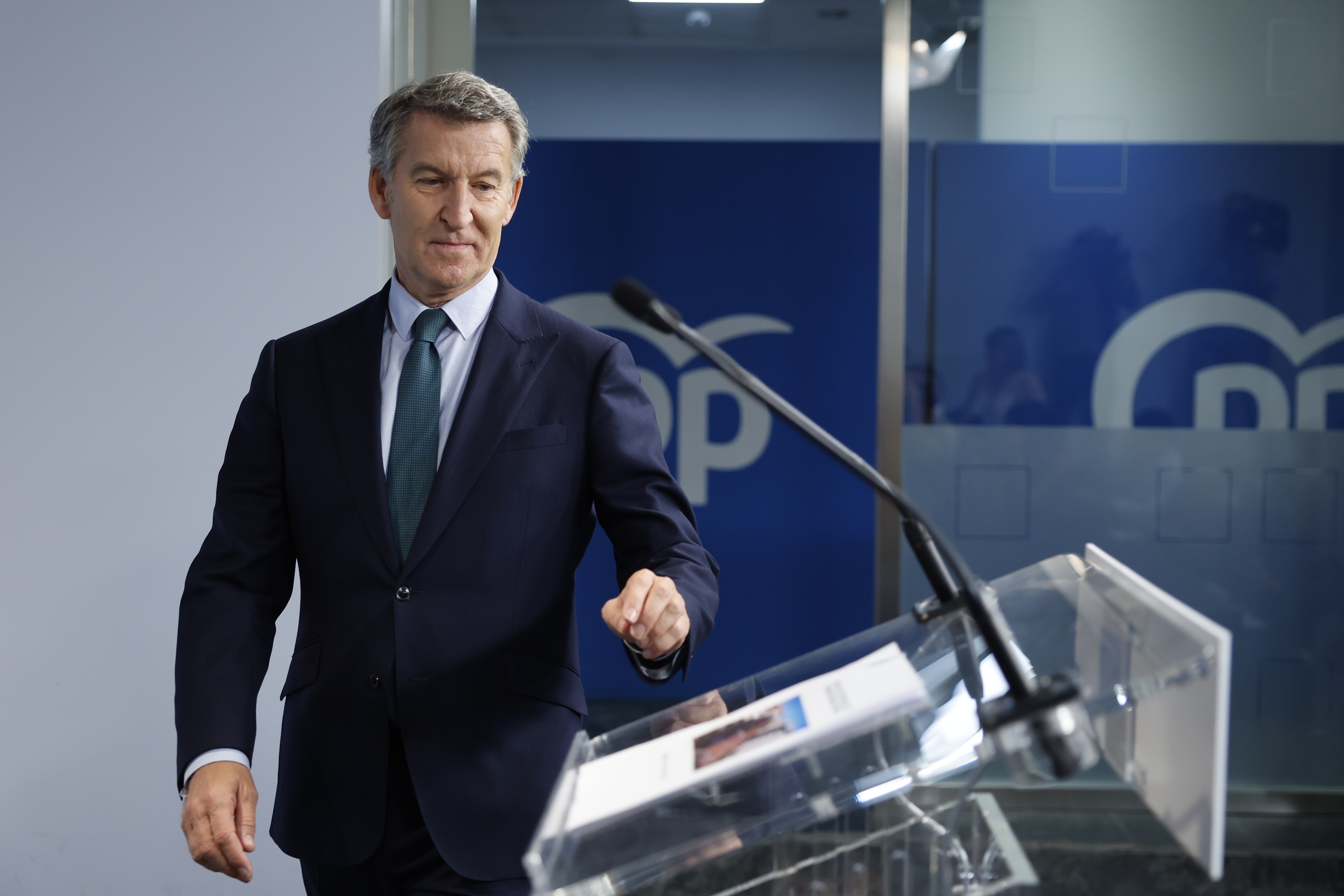 Alberto Nuñez Feijoo PPren presidentegaia gaur, Madrilen. MARISCAL / EFE
