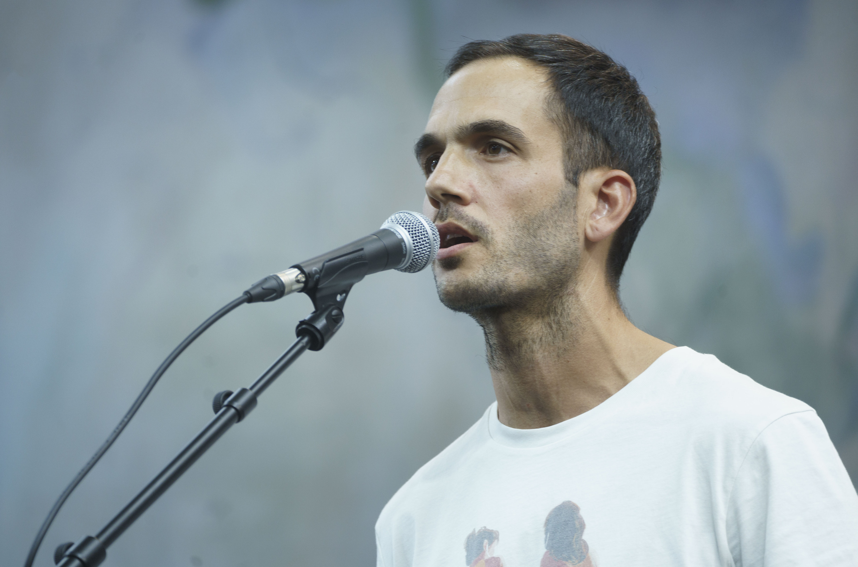 Julio Soto, atzo, Tolosako saioan. JON URBE / FOKU
