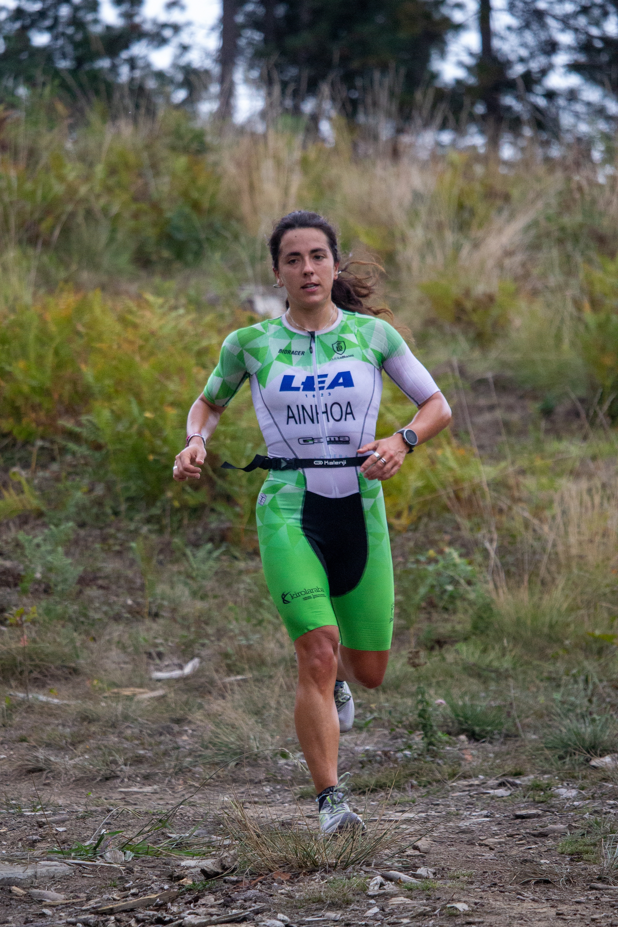 Ainhoa Markinez triatloilaria Durangoko mendi duatloian