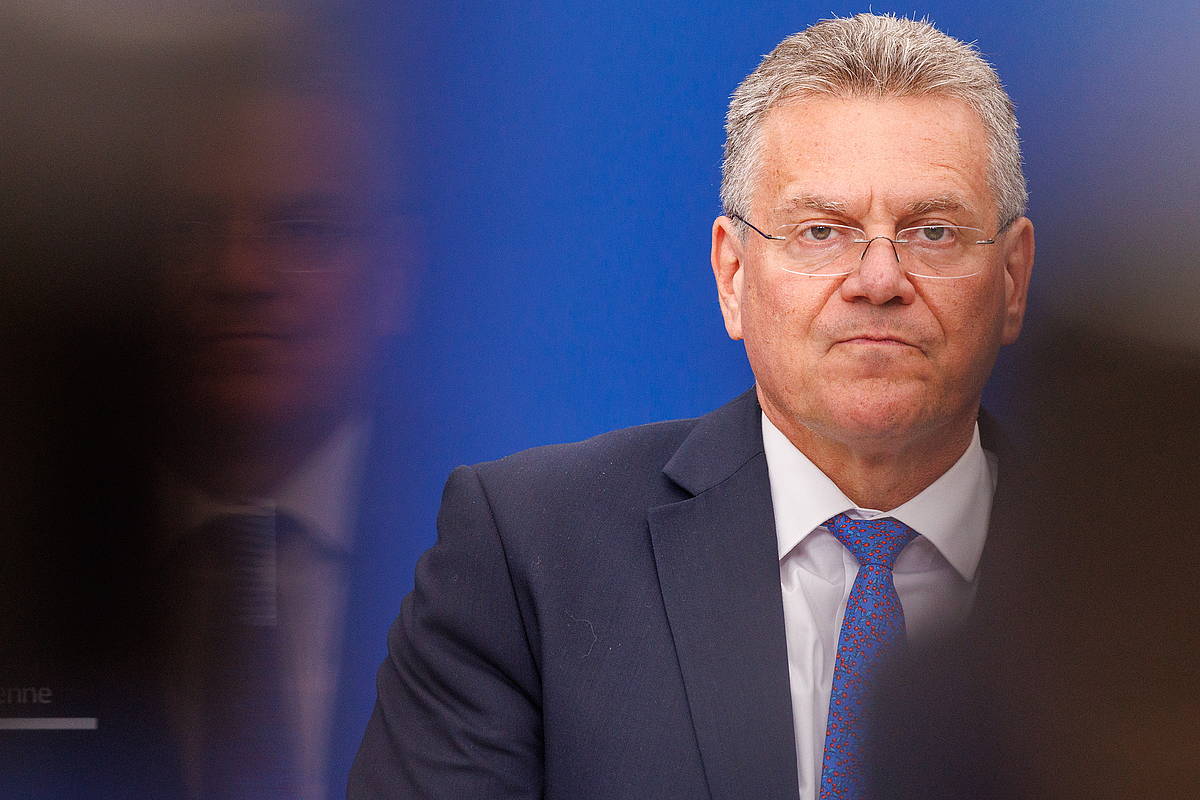 Maros Sefcovic, Europako Batzordeko Merkataritza komisarioa. OLIVIER MATTHYS / EFE