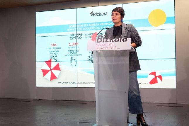 Arantza Atutxa Bizkaiko Ingurune Naturala eta Nekazaritza diputatua, gaur, Bilbon. BIZKAIKO FORU ALDUNDIA Arantza Atutxa Bizkaiko Ingurune Naturala eta Nekazaritza diputatua, gaur, Bilbon. BIZKAIKO FORU ALDUNDIA