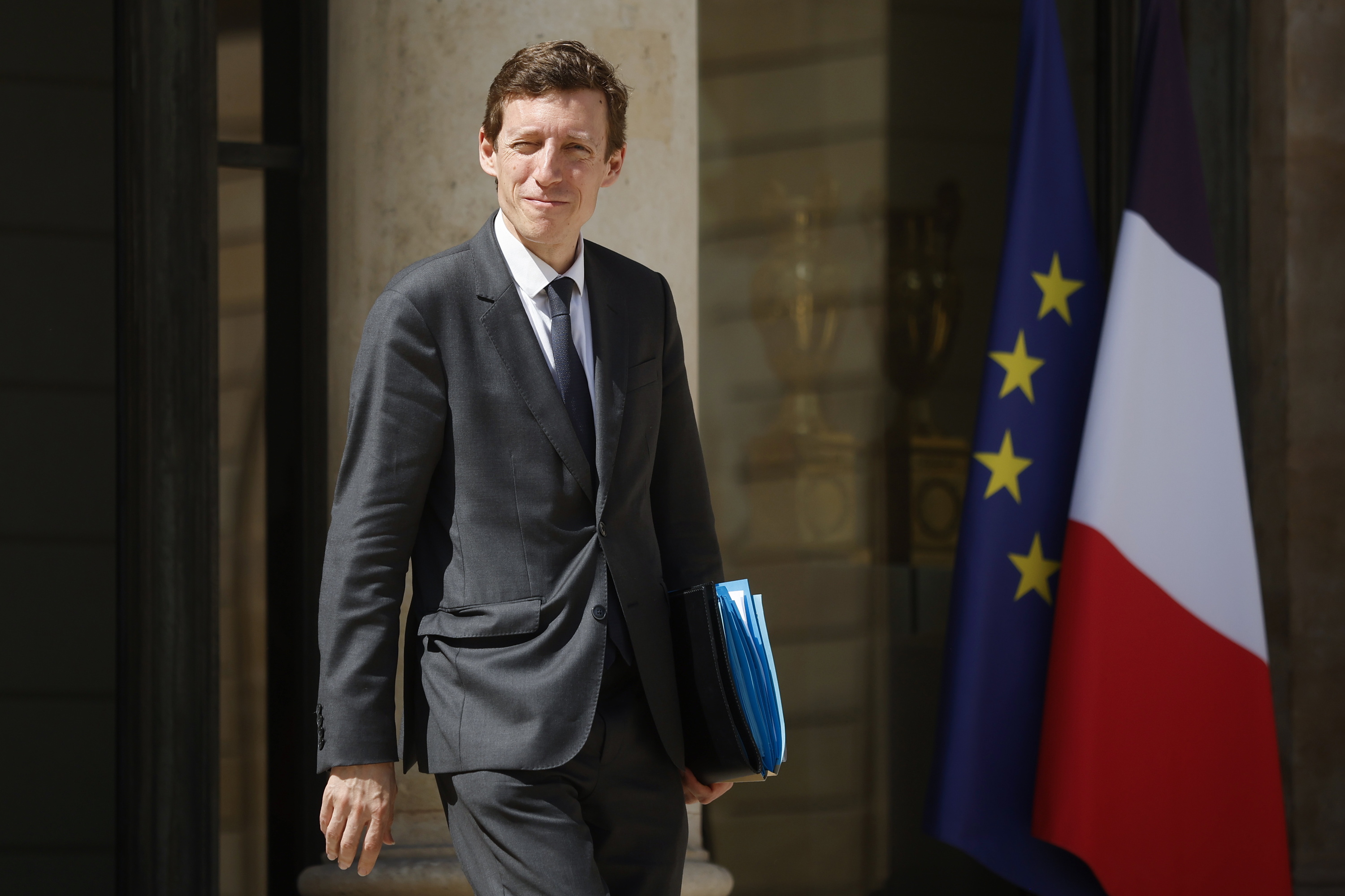 Frantziako Hezkuntza ministroa, Parisen. YOAN VALAT / EFE
