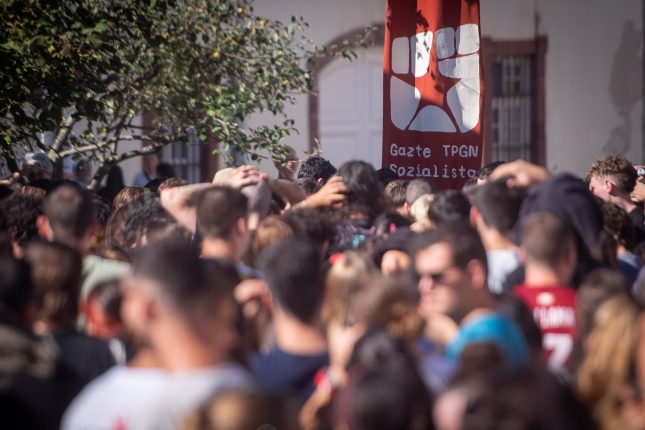 Gazte Topagune Sozialista gaur, Elizondon. GORKA RUBIO / FOKU
