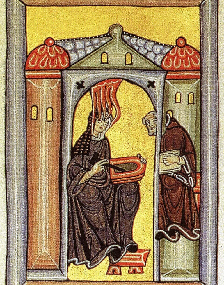 (ID_17918179087665) (/EZEZAGUNA) Hildegarda Bingenekoa. Miniature from the Rupertsberg Codex of Liber Scivias (ID_17918179087665) (/EZEZAGUNA) Hildegarda Bingenekoa. Miniature from the Rupertsberg Codex of Liber Scivias