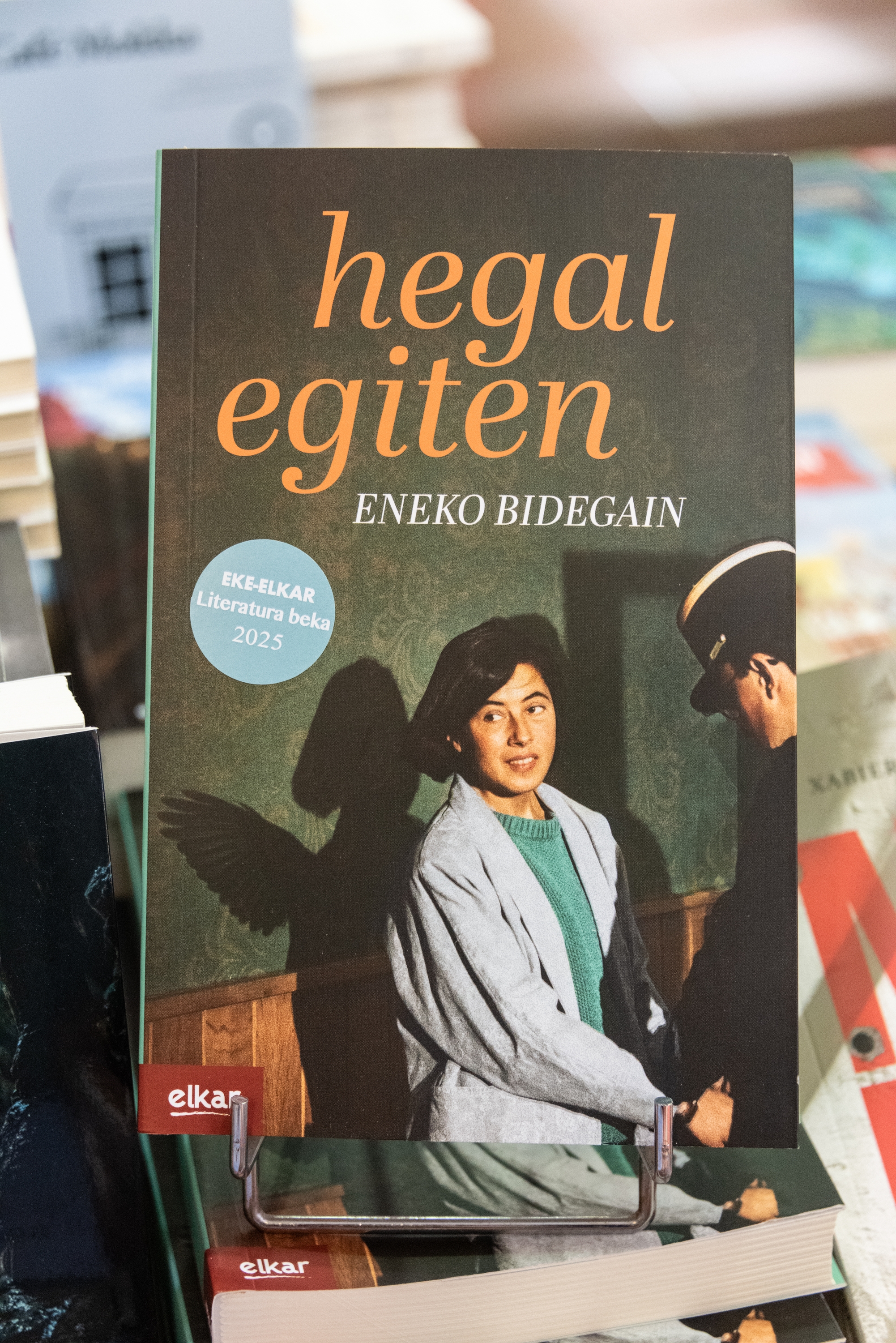 'Hegal egiten' liburuaren azala. NATHALIE GUIRONNET