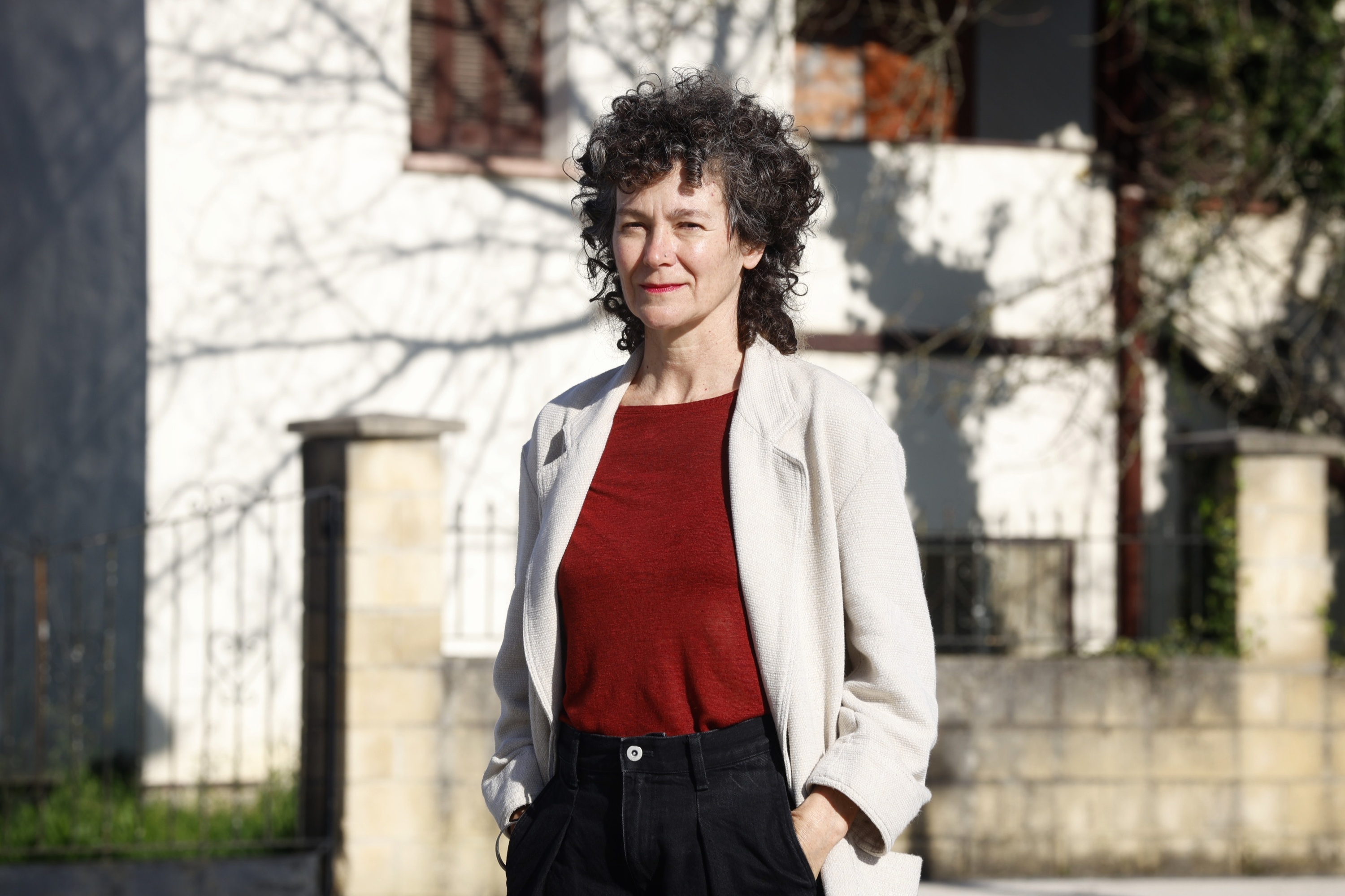 Ixiar Rozas idazlea, artxiboko irudi batean. MAIALEN ANDRES / FOKU