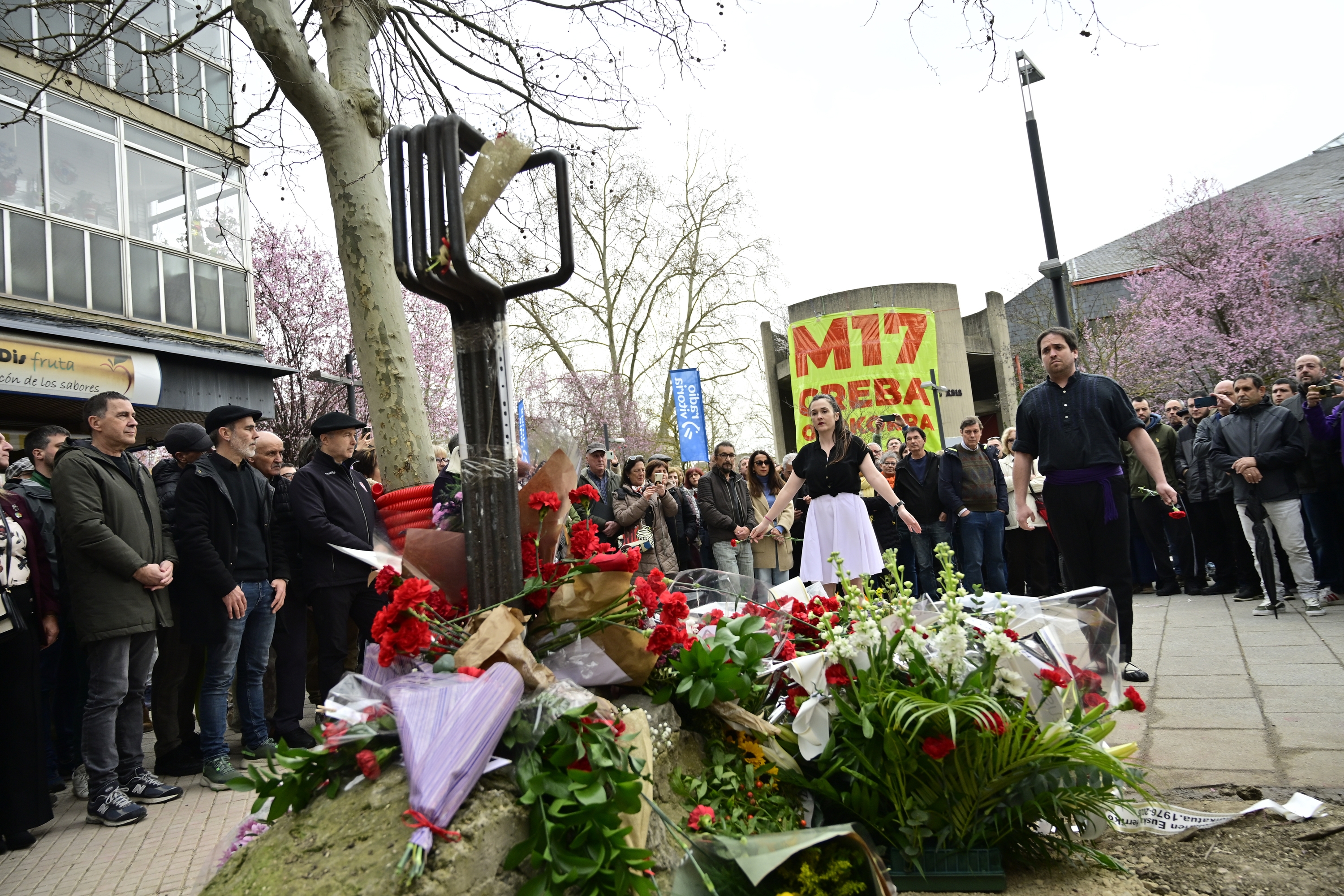 Martxoaren 3ko sarraskia oroitzeko agerraldi bat, aurtengo martxoan. GORKA RUBIO / FOKU
