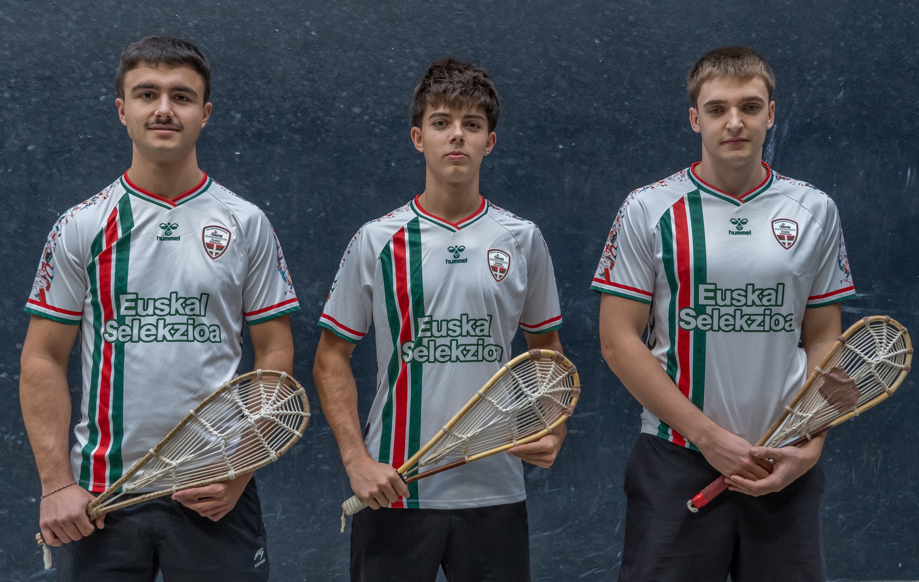 Markel Mujika, Xuban Lopetegi eta Oier Iturbe. ANDONI CANELLADA / FOKU