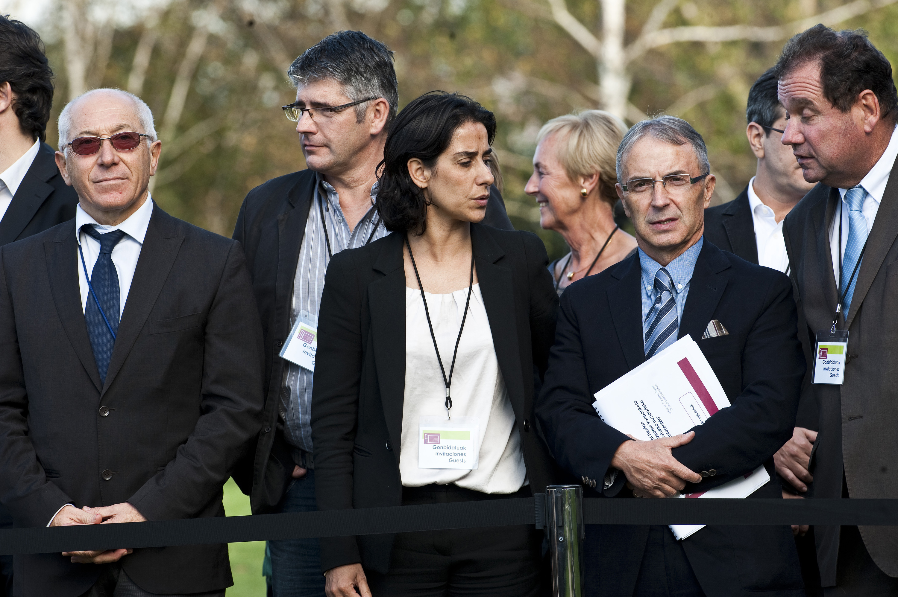 Etxegarai, Espagnac, Ezenarro eta Brisson, Aieteko Konferentzian, 2011ko urrian. LUIS JAUREGIALTZO / FOKU