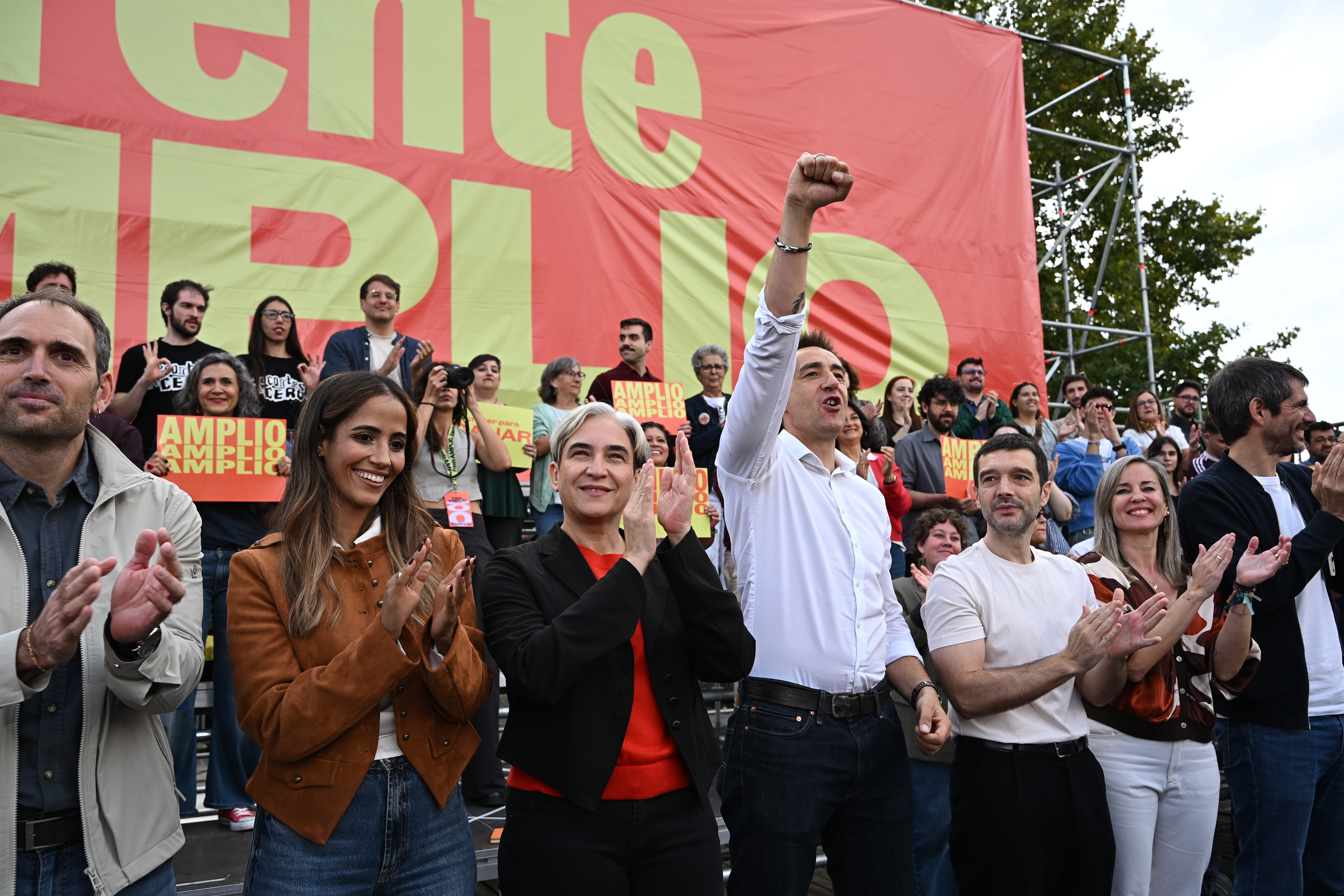 Fronte Zabalaren hautagaitza aurkeztu dute gaur Madrilen. FERNANDO VILLAR / EFE