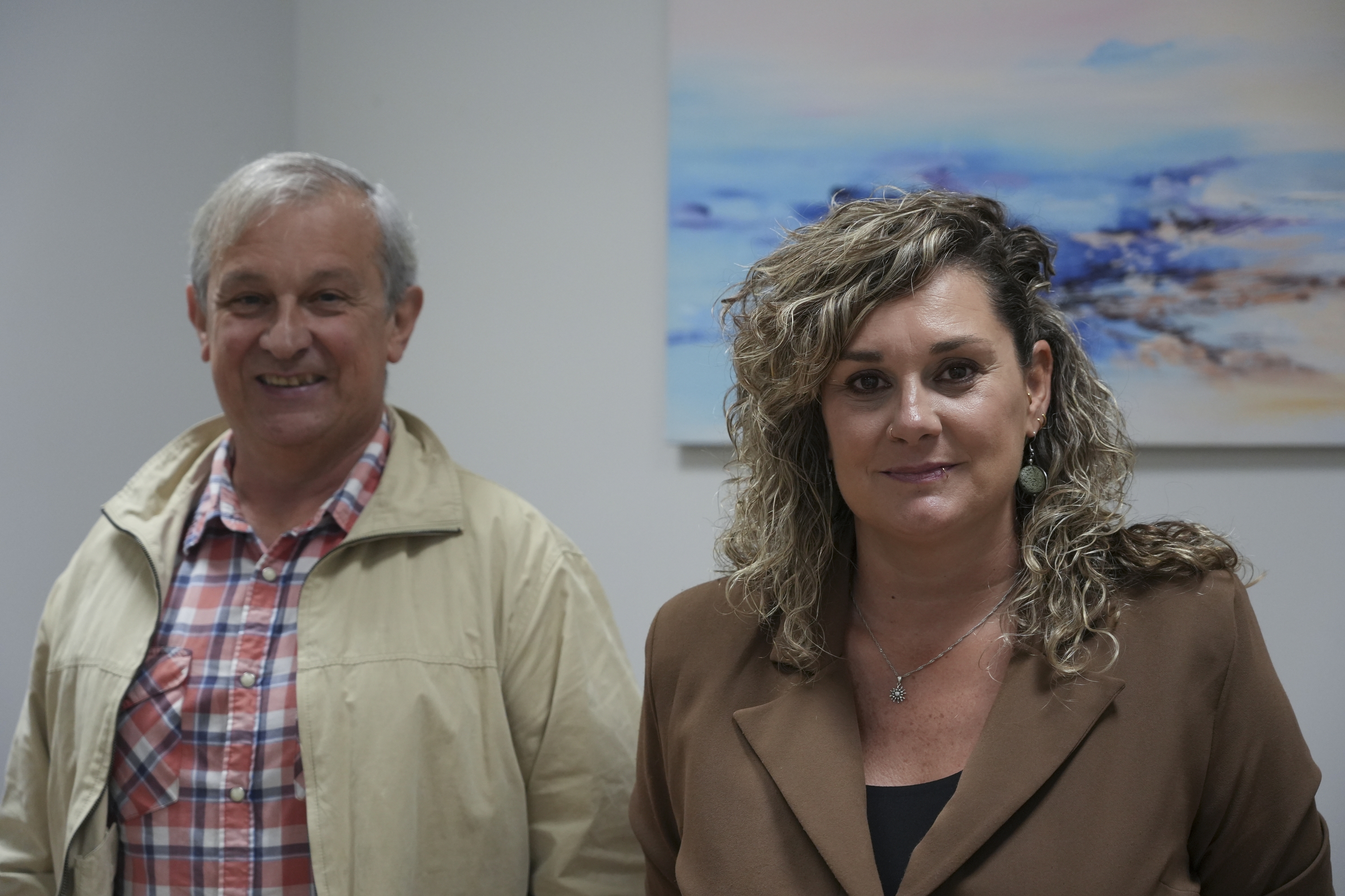 (ID_16498813) Ezkerrean, Eduardo Cabrera Berriztuko zuzendaria. Eskuinean, Patricia Ros Harrerako zuzendaria. JAGOBA MANTEROLA/FOKU