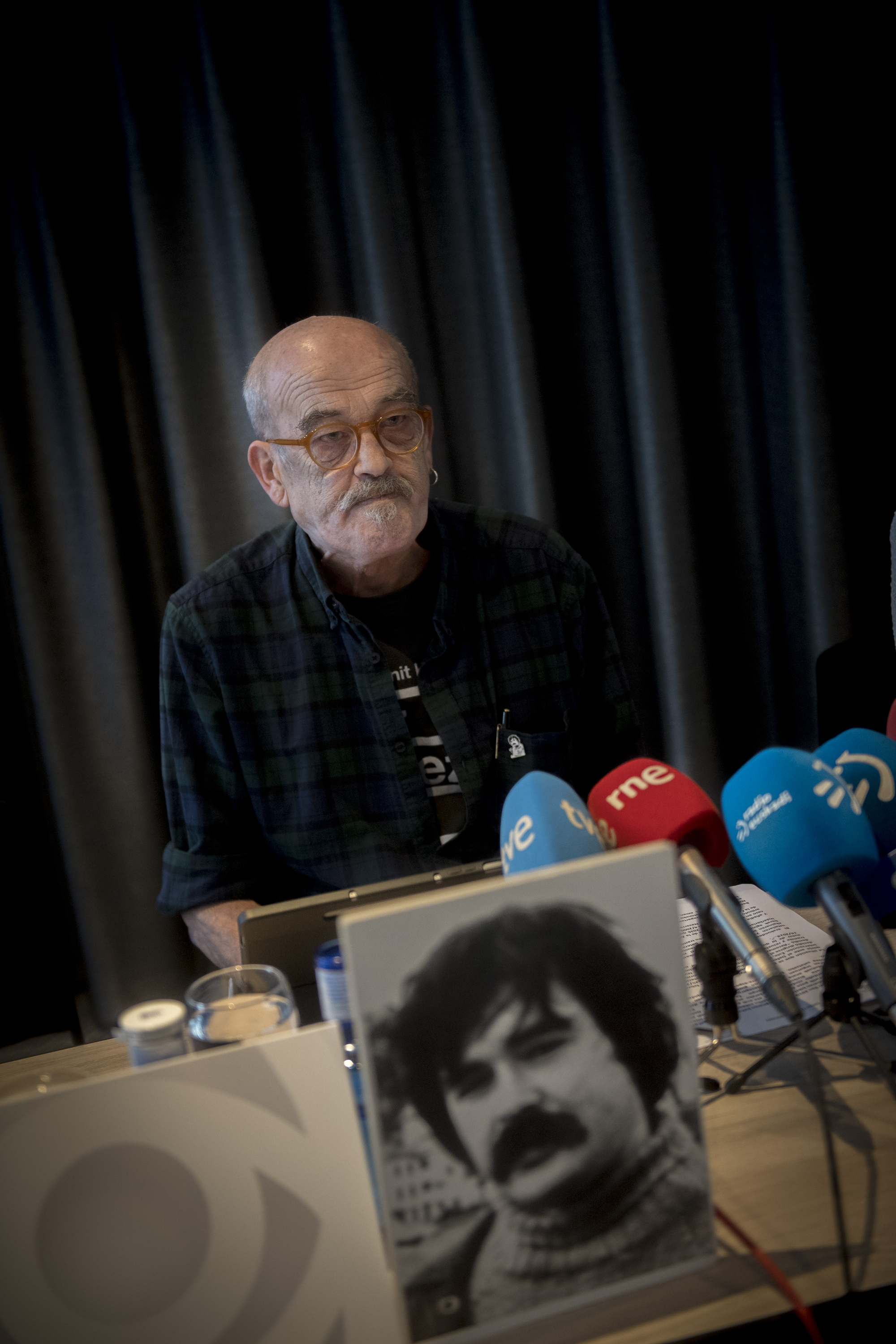 Naparraren kasuaren berri emateko prentsaurrekoa, aurreko astean, Donostian. GORKA RUBIO / FOKU