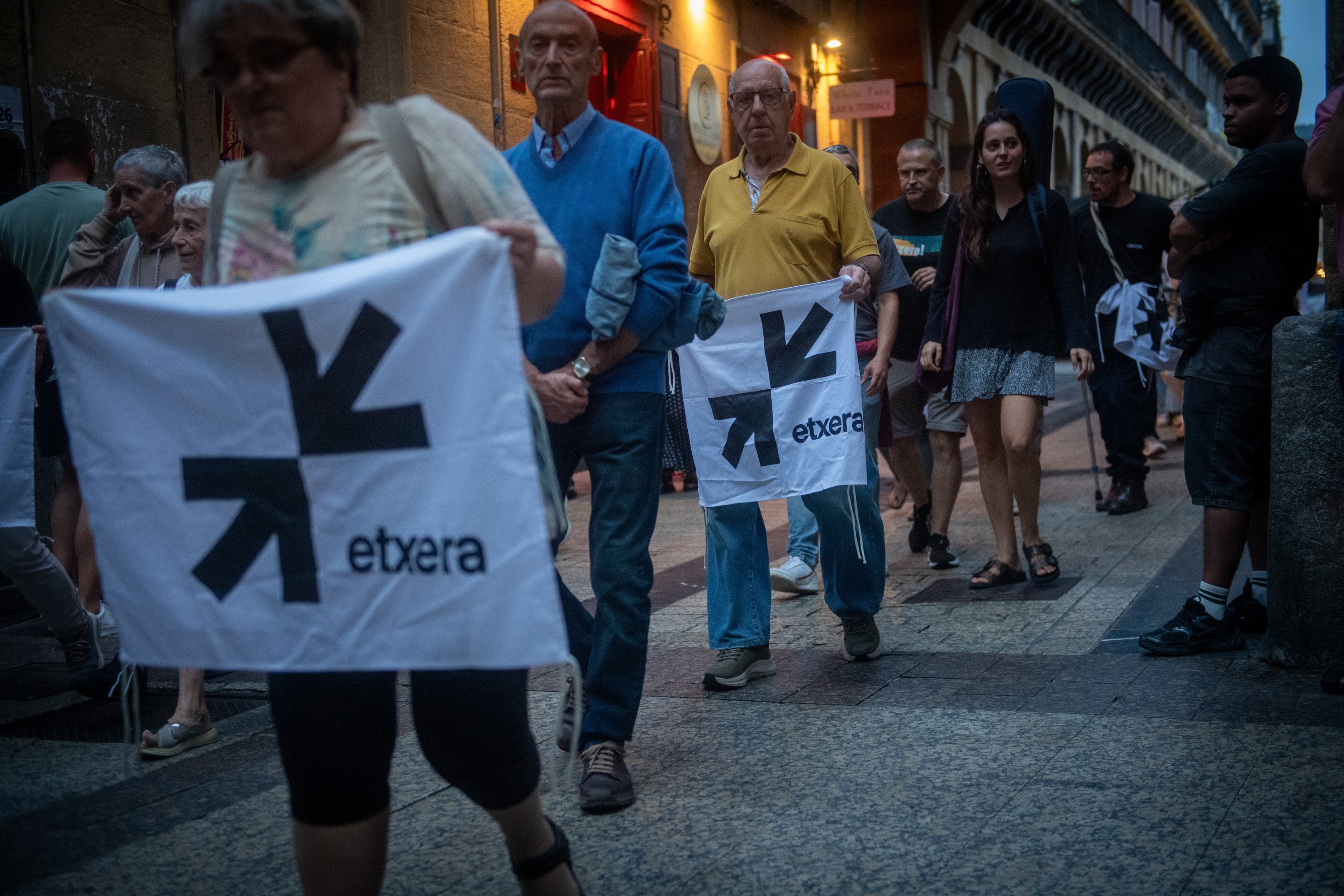 Sarek antolatutako mobilizazio bat, Donostian. GORKA RUBIO / FOKU