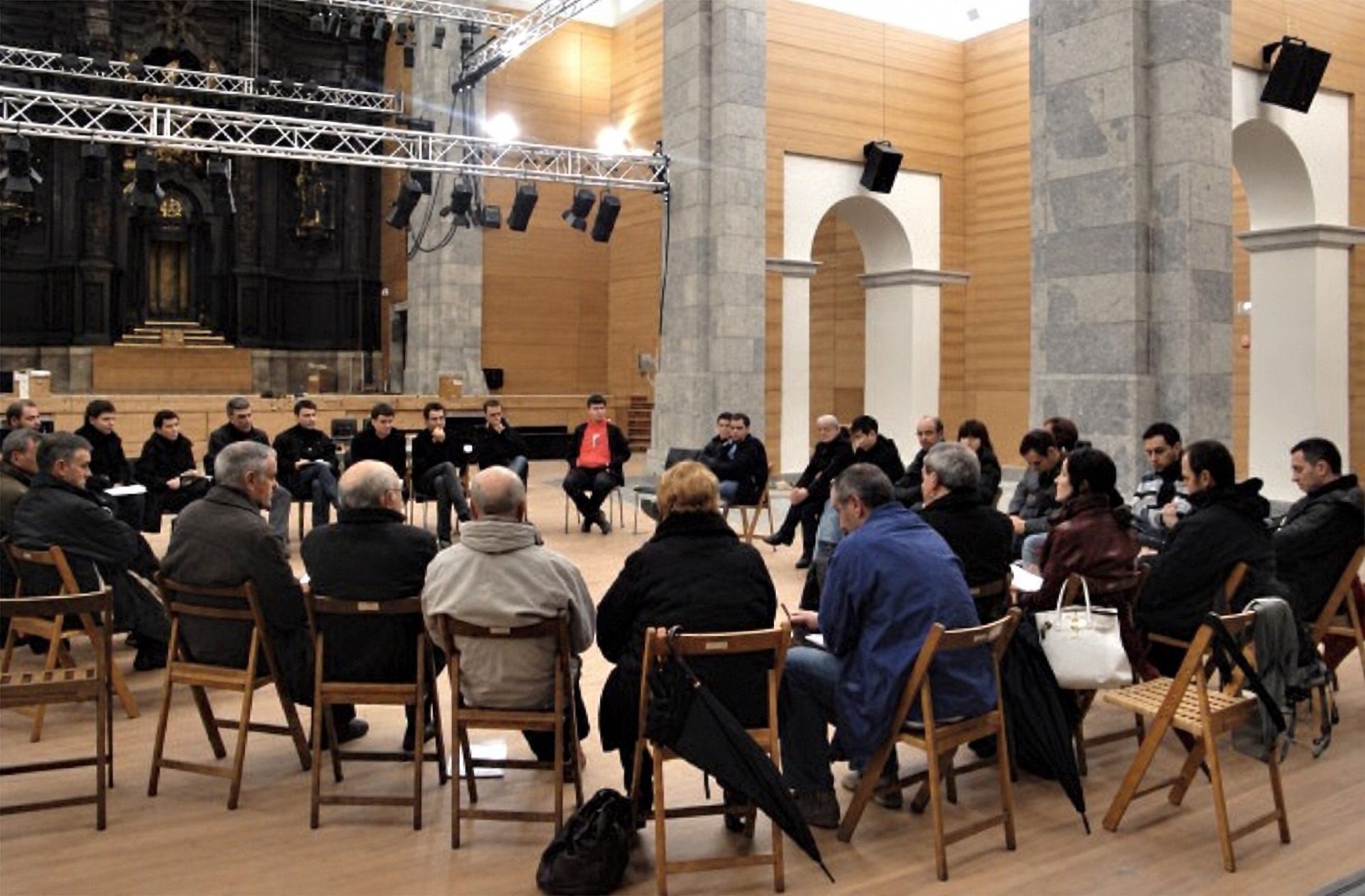 Azpeitiko Kultur Mahaiaren batzar bat, Sanagustinen, 2010eko abenduan. KULTURAZ
