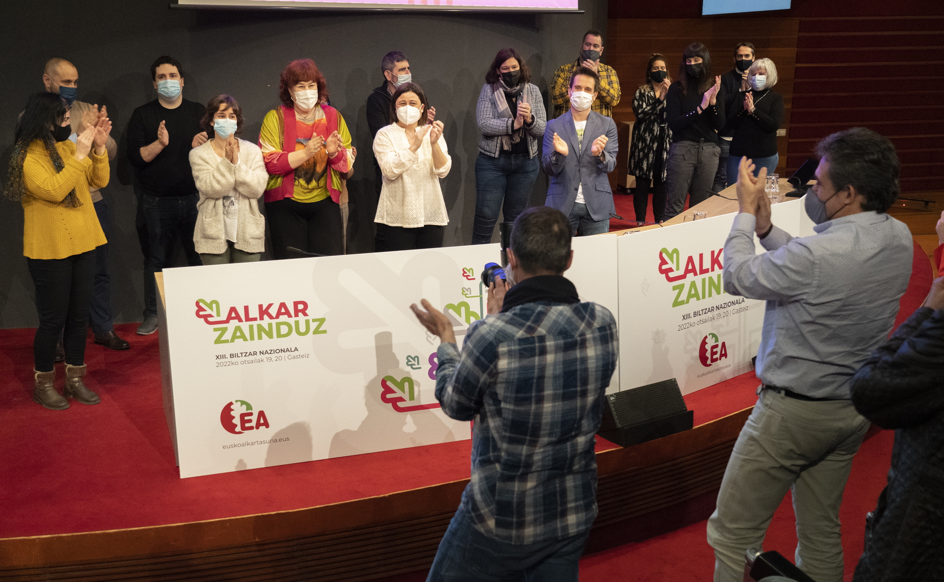 EAk 2022ko otsailean egindako biltzarra. RAUL BOGAJO / FOKU