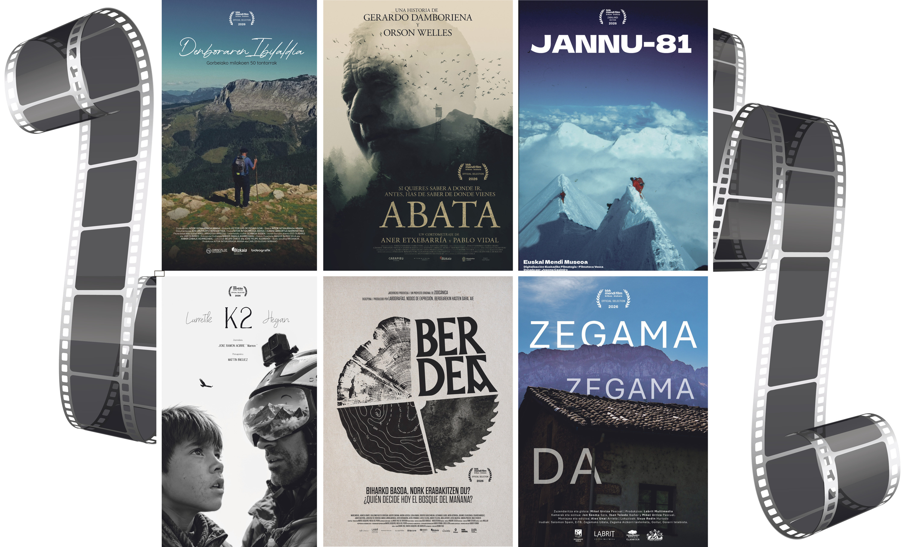2026KO MENDI FILMEKO SEI EUSKAL EKOIZPENEN POSTERRAK