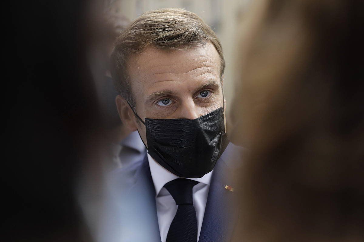 Emmanuel Macron, Frantziako presidentea. LEWIS JOLY