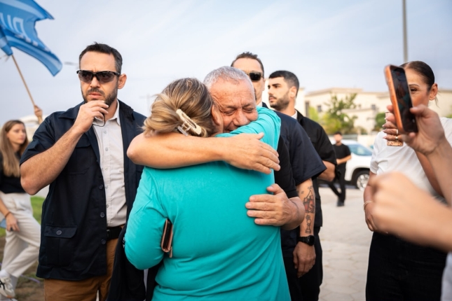 Gadi Eisenkot Yashar alderdiko burua, gaur, Ofakim hirian. EFE Gadi Eisenkot Yashar alderdiko burua, gaur, Ofakim hirian. EFE