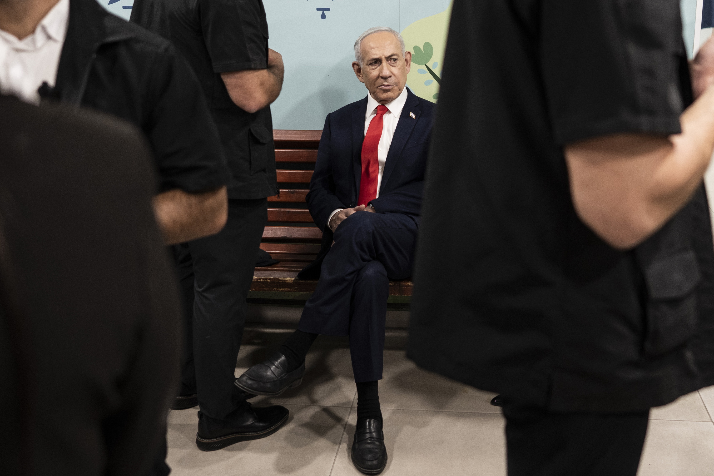 Benjamin Netanyahu botoa eman aurretik, gaur, Jerusalem Ekialdean. JEWEL SAMAD / EFE