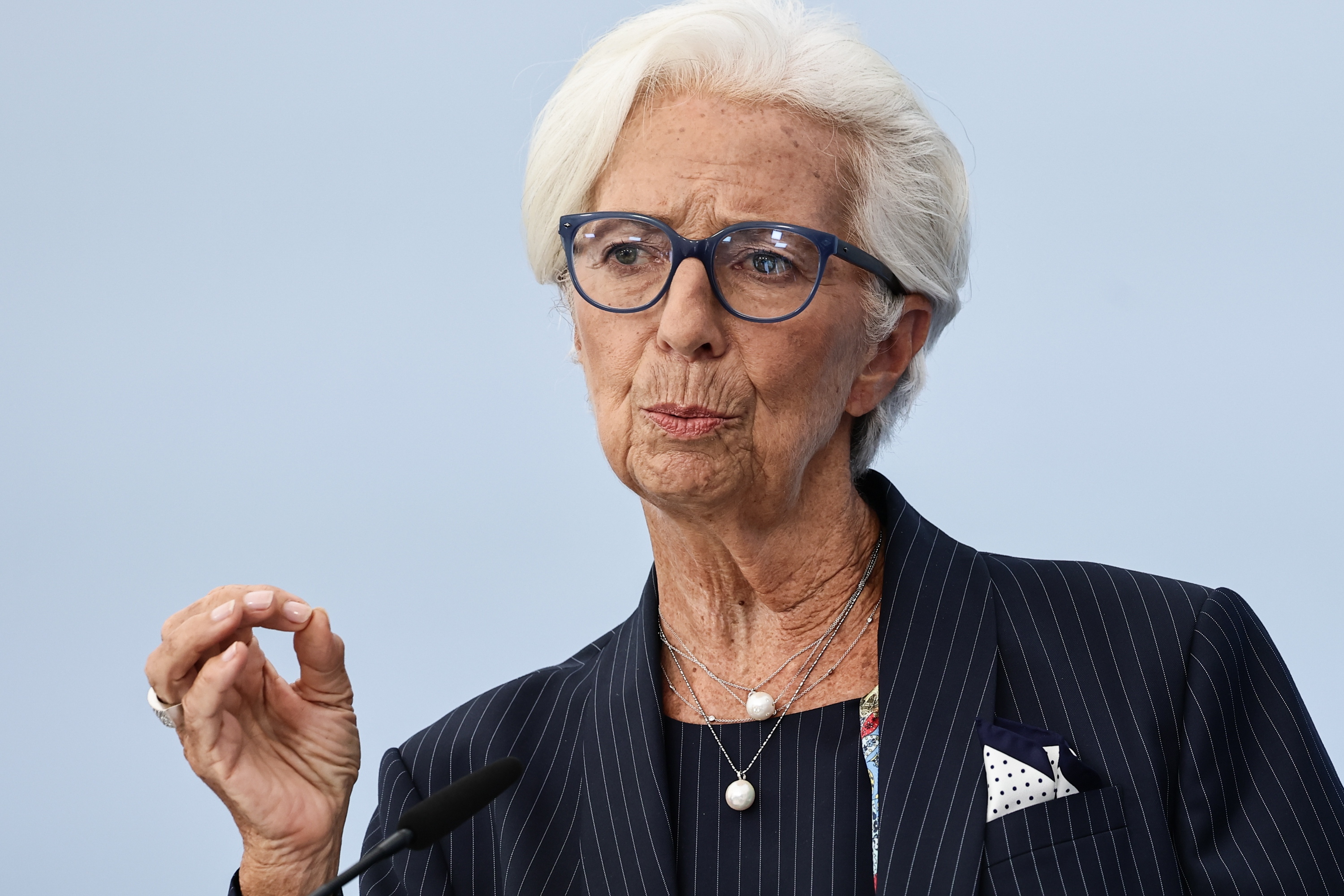 Christine Lagarde, iraileko agerraldian.FILIP SINGER / EFE