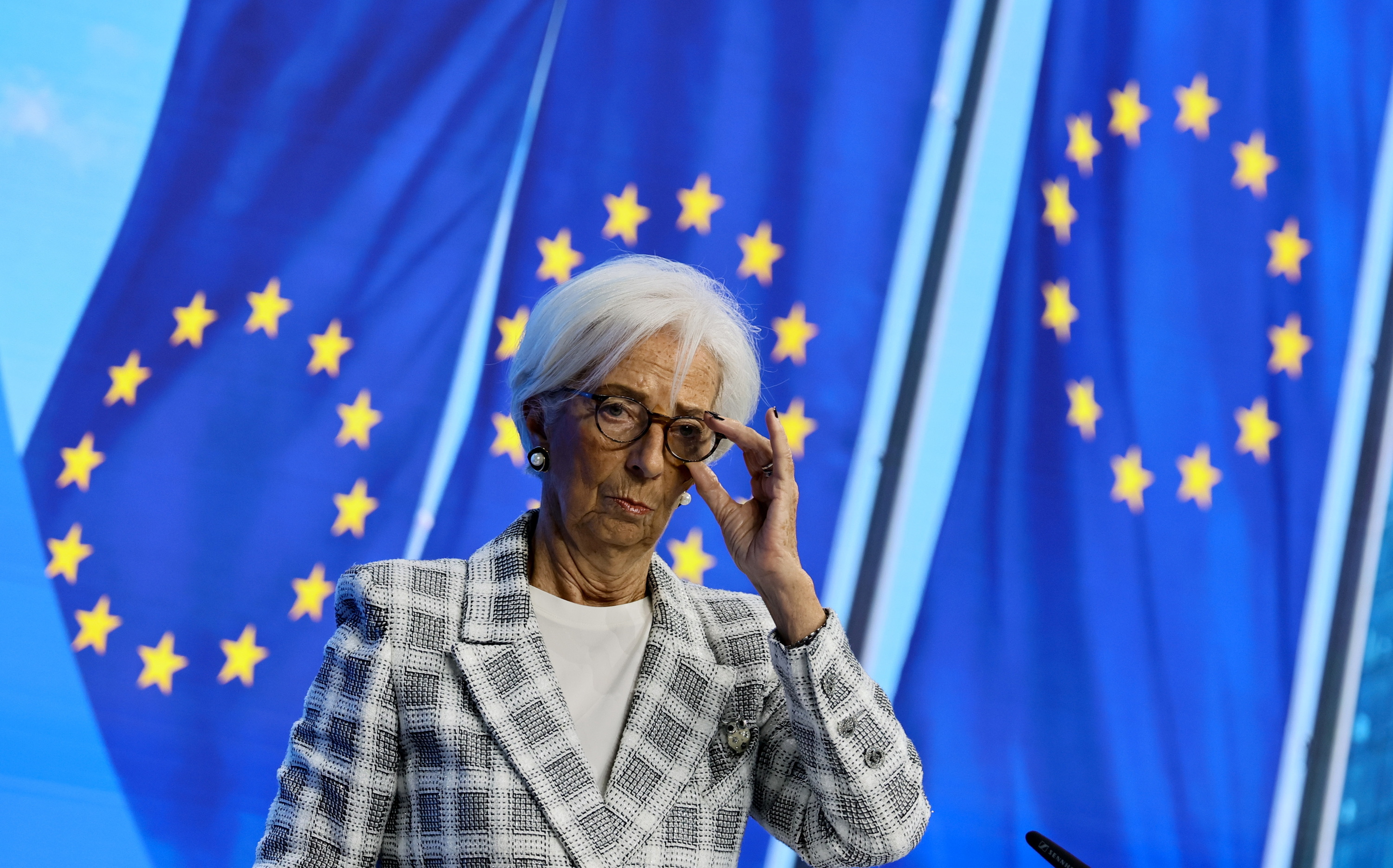 Christine Lagarde, gaur, Frankfurten. ROLAND WITTEK / EFE