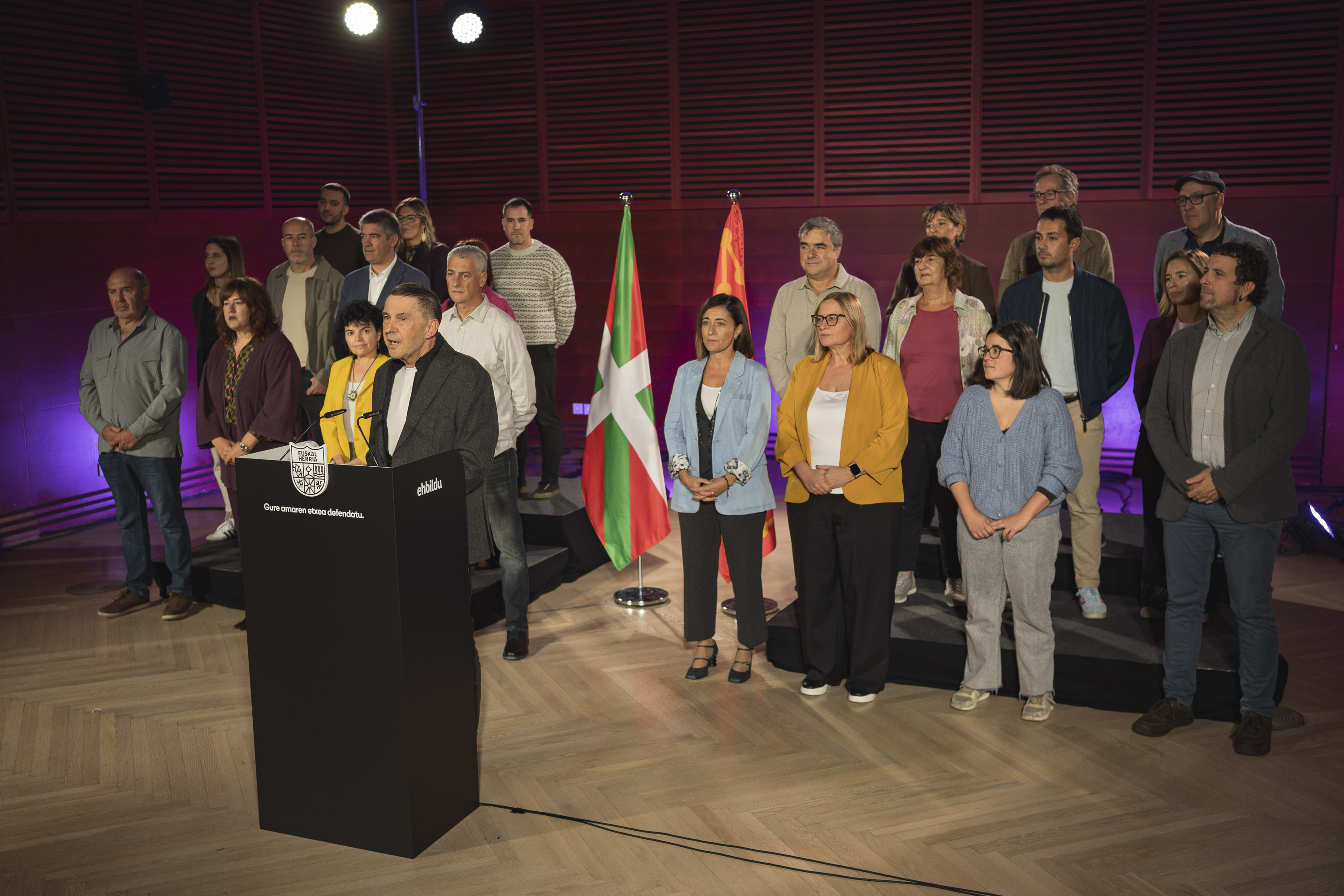 EH Bilduren hautagaien aurkezpena, hilaren 19an. ARITZ LOIOLA / FOKU