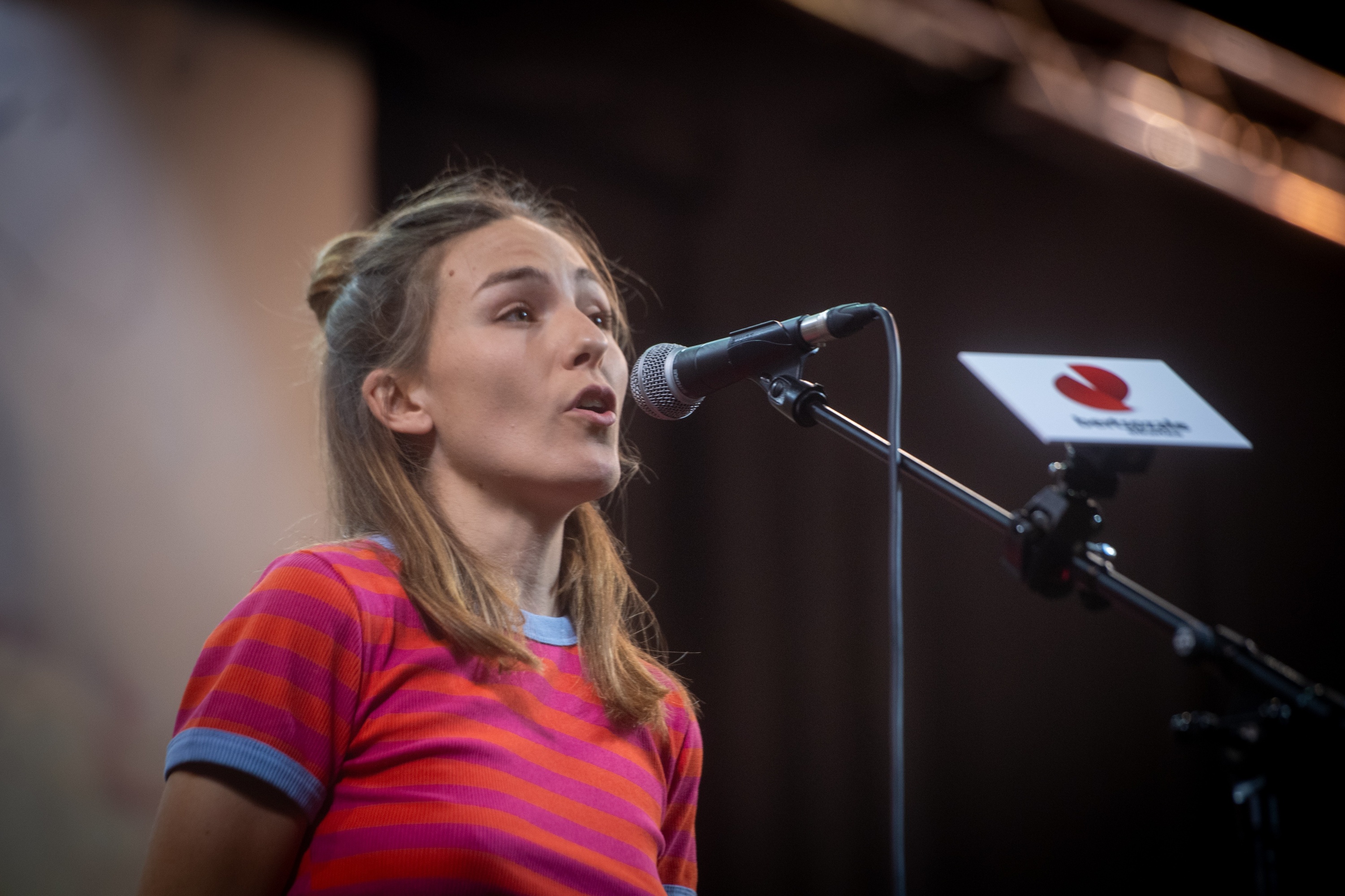 Nerea Ibarzabal gailendu da Euskal Herriko Txapelketaren bigarren finalaurrekoan, Eibarren, gaur. GORKA RUBIO / FOKU