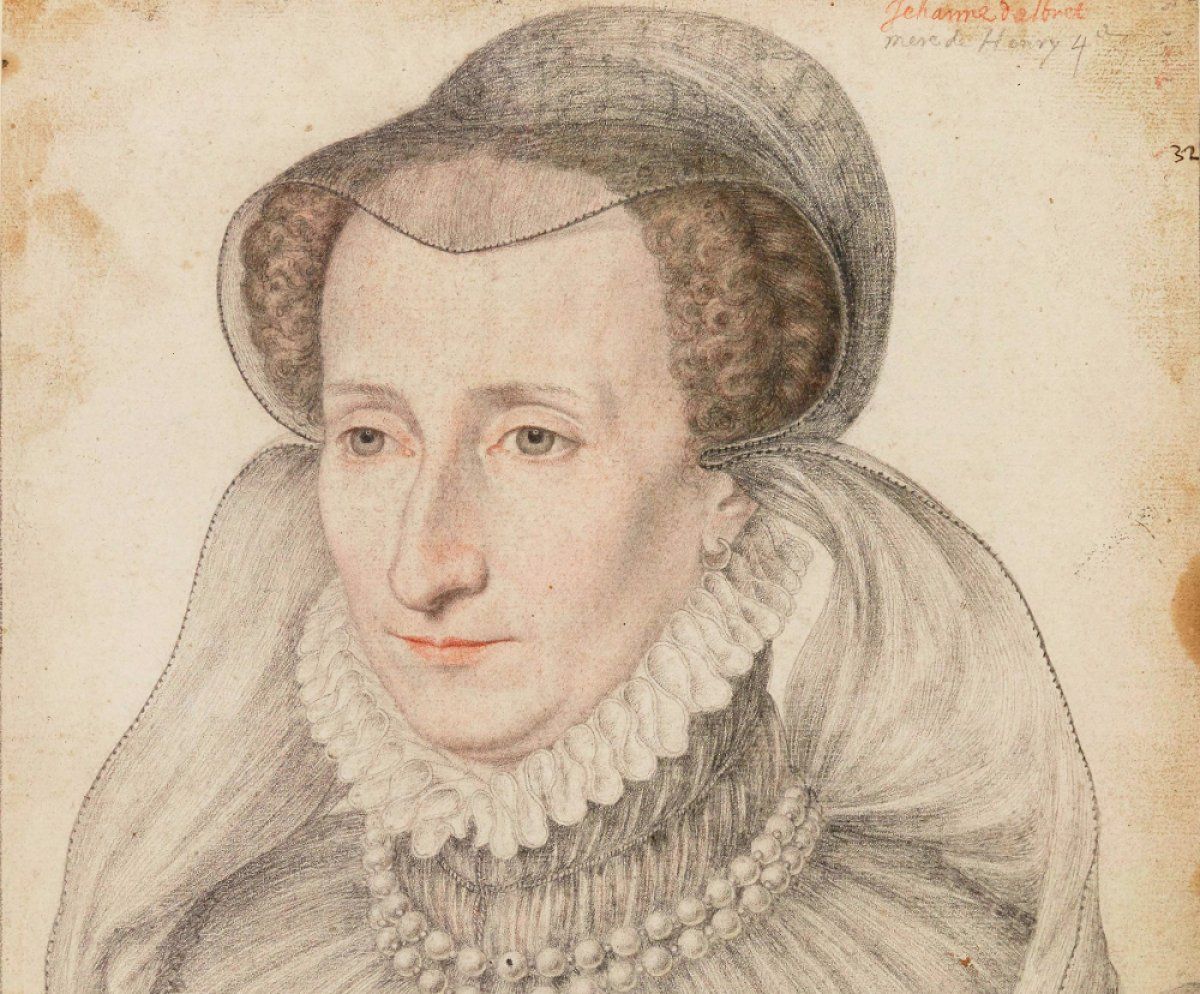 Joana Albretekoa, Nafarroako erregin kalbinistaren erretratu bat. FRANçOIS CLOUET (1570)