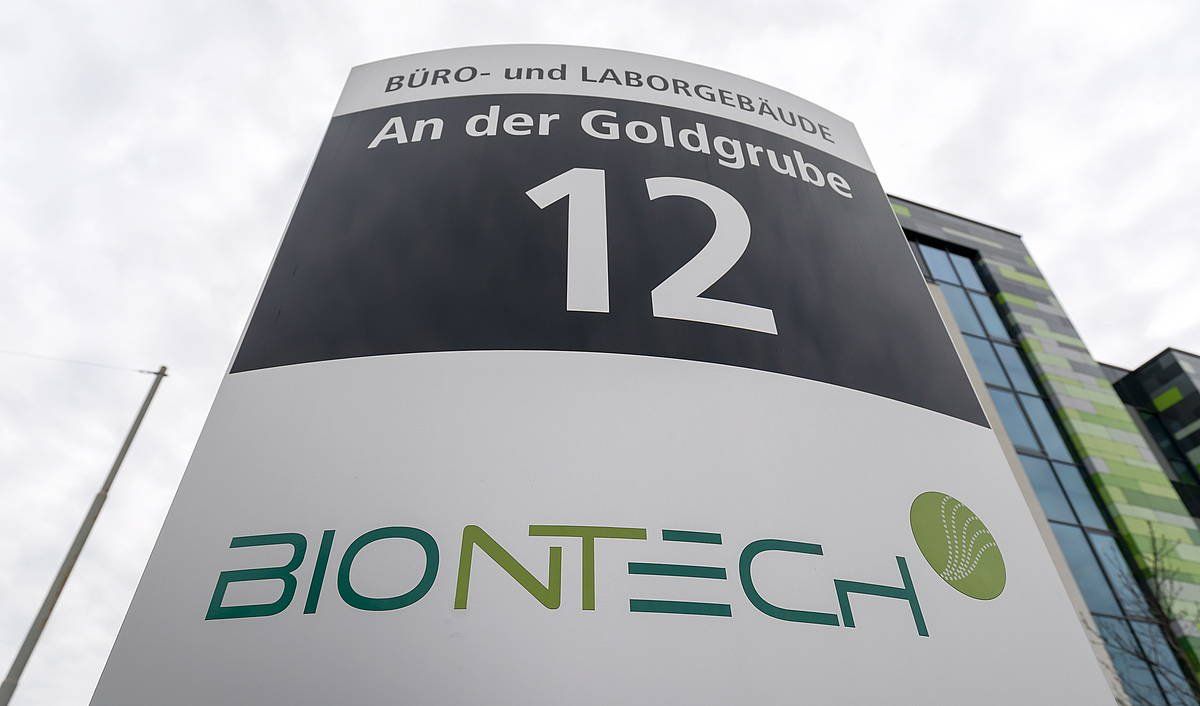 BionTech konpainiaren egoitza nagusia, Mainzen, Alemanian. RONALD WITTER / EFE