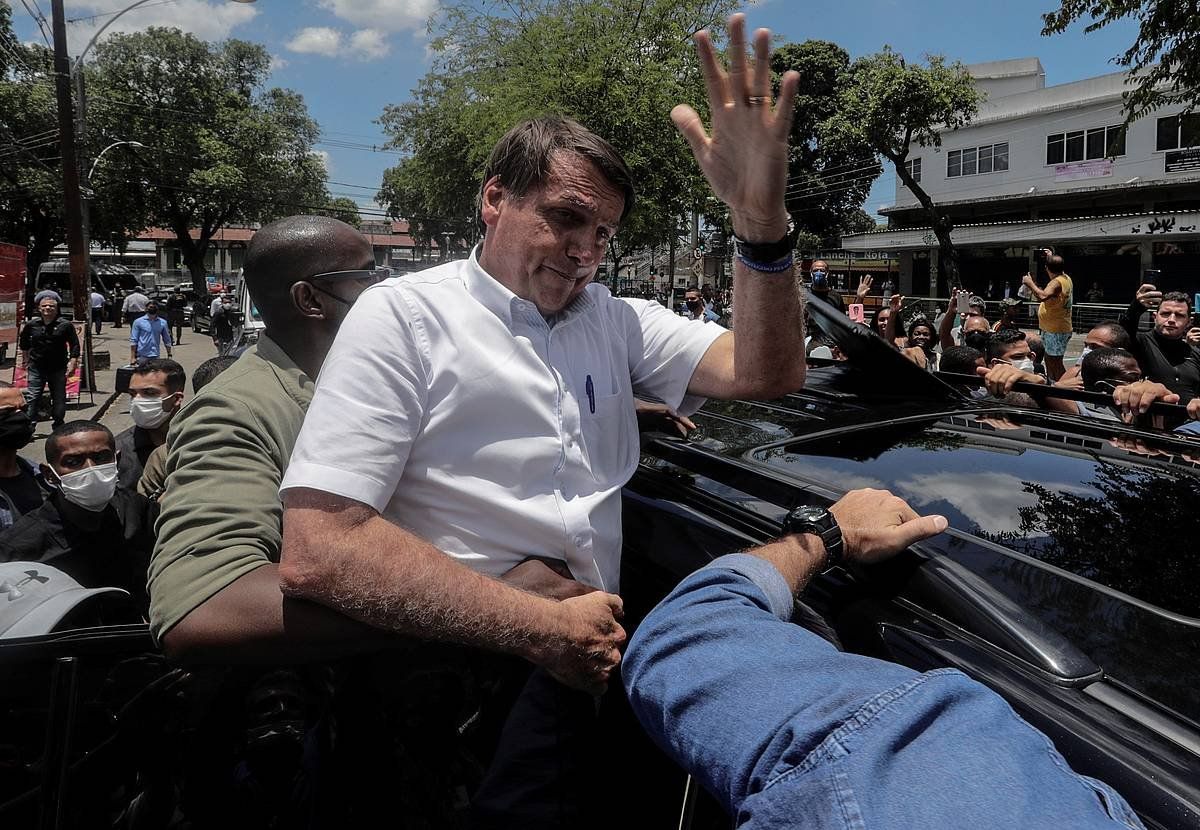 Jair Bolsonaro presidentearen gertukoen sostengua nabarmen murriztu da. ANTONIO LACERDA, FE
