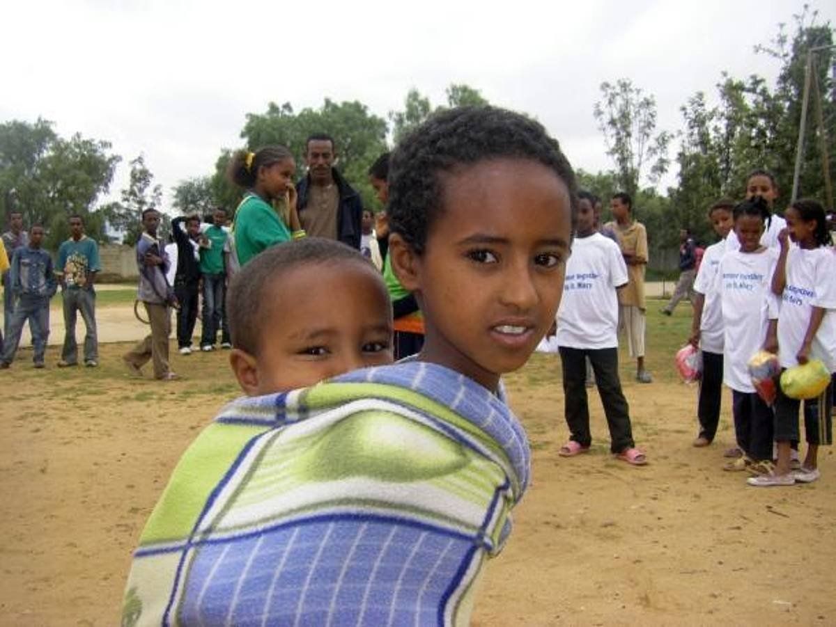 Wukroko haurrak (Etiopia), artxiboko irudi batean. BERRIA