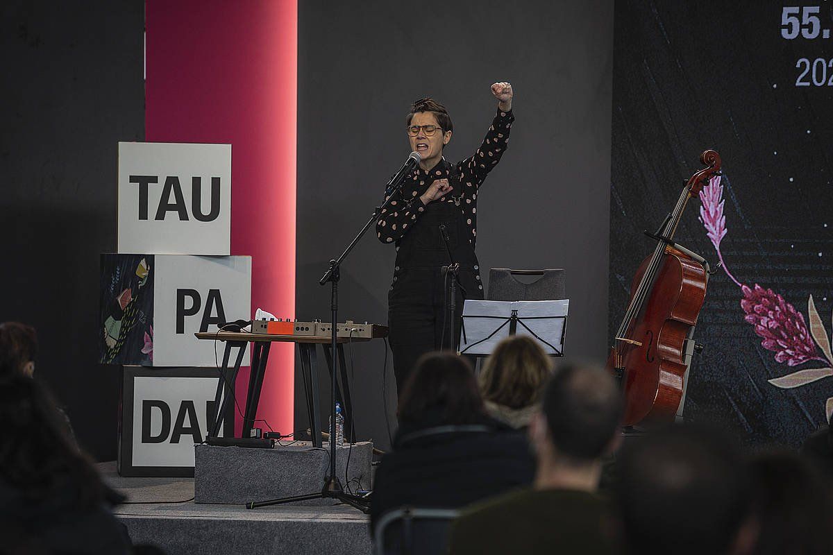 Mursego, gaur eguerdiko ekitaldian. ARITZ LOIOLA / FOKU