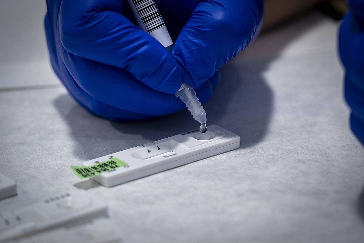 PCR proba bat, artxiboko irudi batean. GORKA RUBIO / FOKU