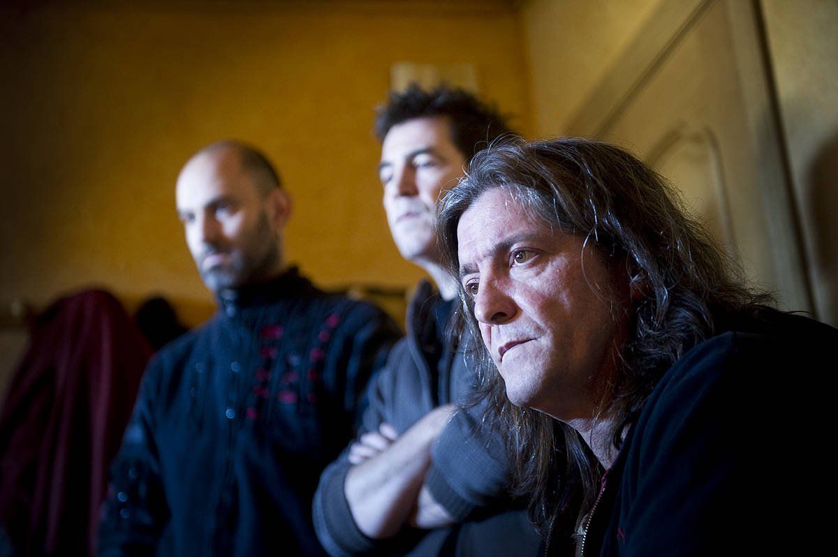 Javier Hernandez 'Boni', lehen planoan, 2012ko argazki batean. IñIGO URIZ / FOKU