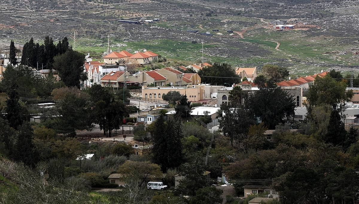 Shavi Shamron kolonia, Palestinako Naqura herrian, Zisjordaniako Nablus hiritik gertu. ALAA BADARNEH, EFE