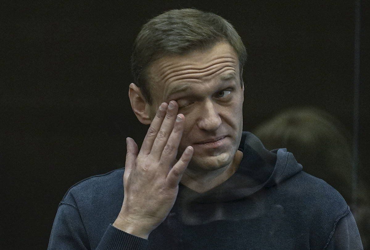 Alexei Navalni gaur, Moskun, bere aurkako epaiketan. MOSCOW CITY COURT PRESS SERVICE