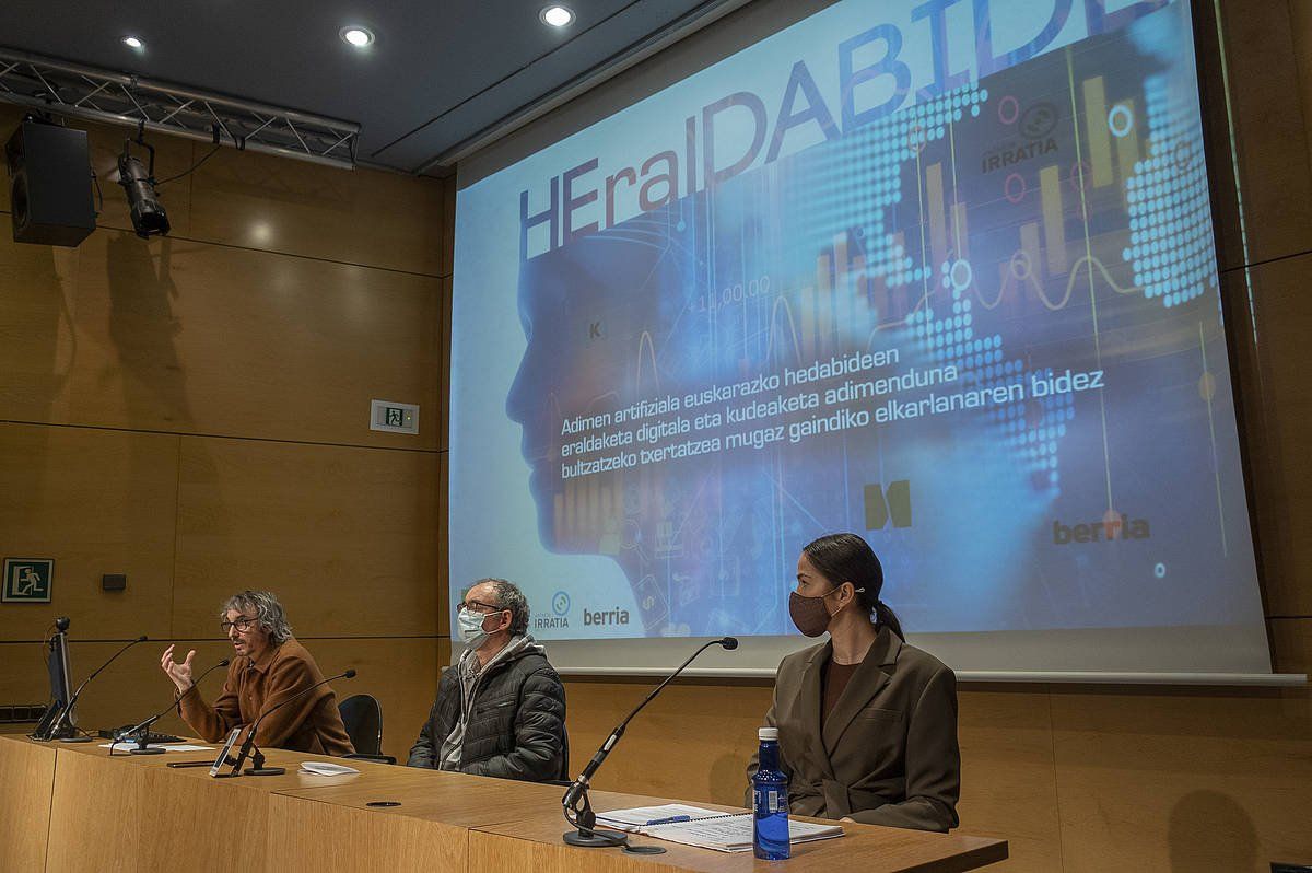 Heraldabideren aurkezpena, gaur, Donostian. ANDONI CANELLLADA / FOKU