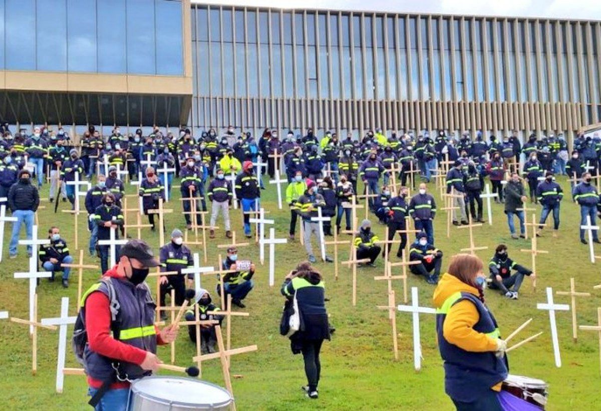 Goizeko protesta, Derion. ELA IBAIZABAL