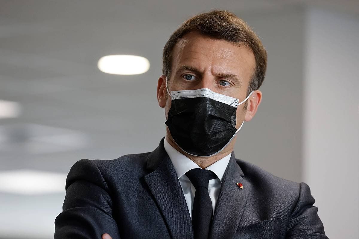 Emmanuel Macron, Frantziako presidentea. LUDOVIC MARIN / EFE