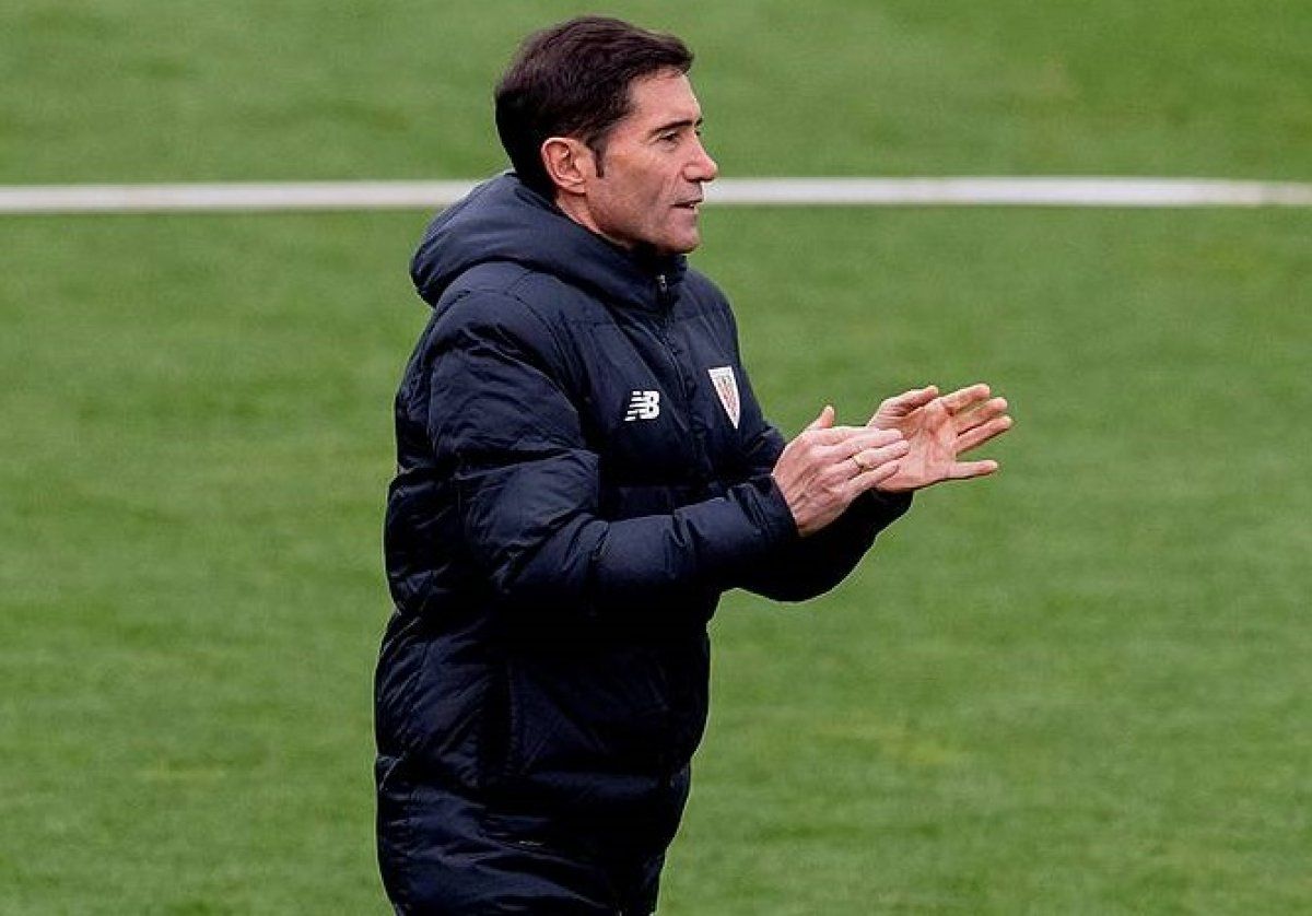 Marcelino, gaurko lan saioan. ATHLETIC CLUB